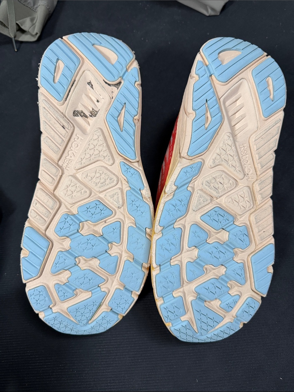 Hoka Men’s Red Athletic Shoes with Yellow Midsole - Picture 8 of 16